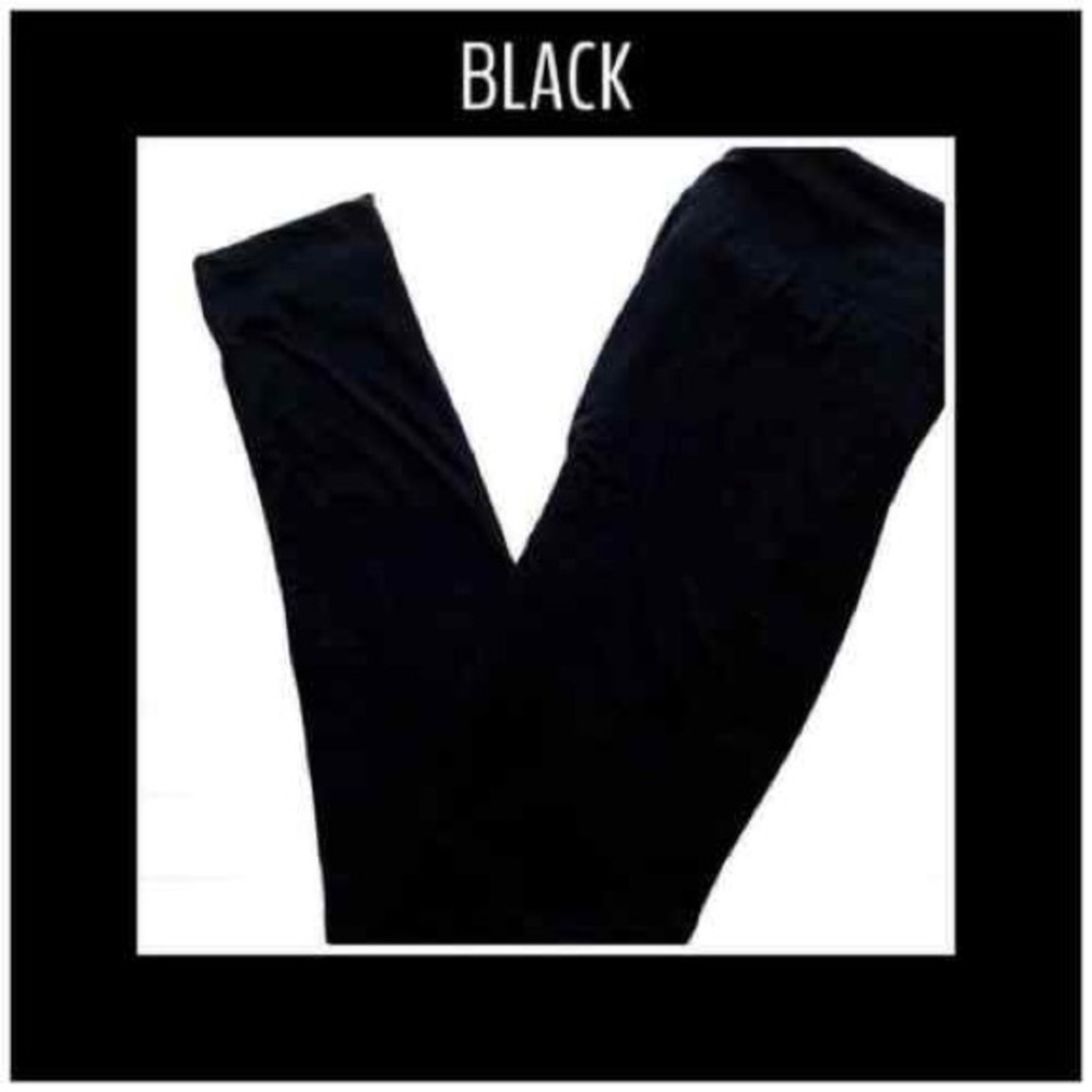 LuLaRoe NEW Solid Black Leggings OS